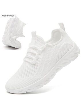 Women's Slip-On Mesh Sneakers Non-Slip Walking Work Shoes